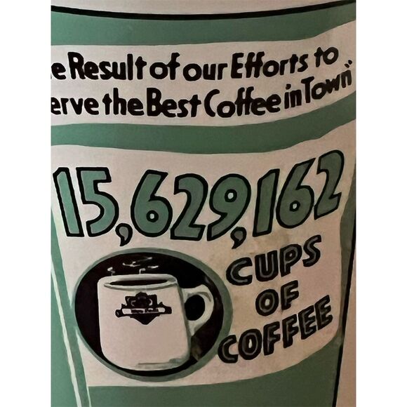 Vintage White Castle Hamburgers Coffee Mug Commemorative 1941 Graphic Ceramic - Picture 2 of 8